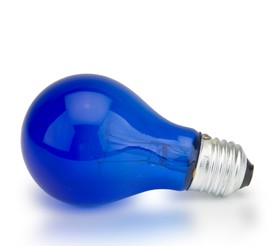 Лампа накаливания вольфрамовая (синяя) (60 Вт)