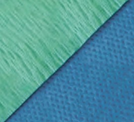 Материал комбинированный с чередованием листов голубой / зеленый